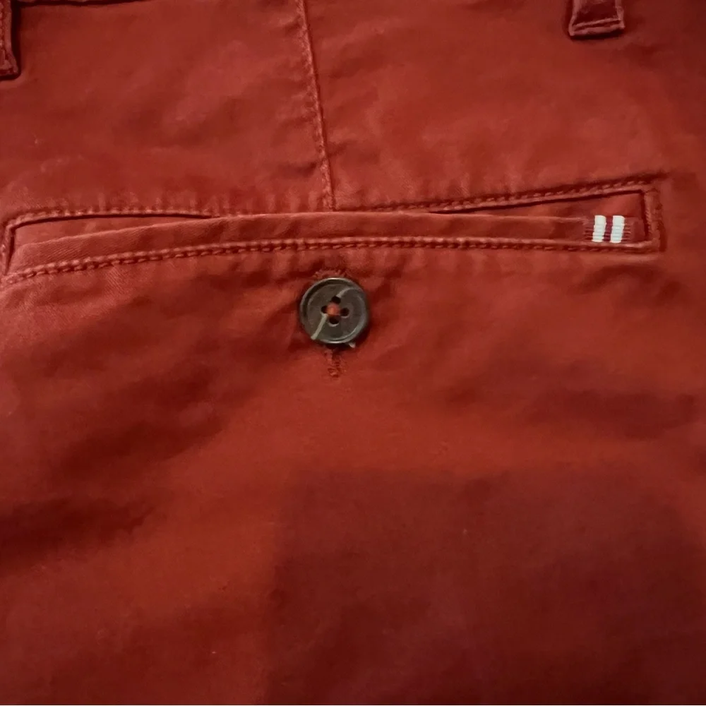 Denim & Flower Ricky Singh Burnt Orange Men’s Shorts Size 32 - Picture 4 of 5